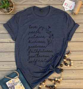 Fruits of the Spirit (Heathered Navy)